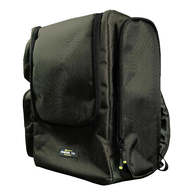 Load image into Gallery viewer, Ridgemonkey Hunter 750 Rucksack, durable and spacious fishing backpack designed to carry and protect the Hunter 750 Bait Boat and accessories.
