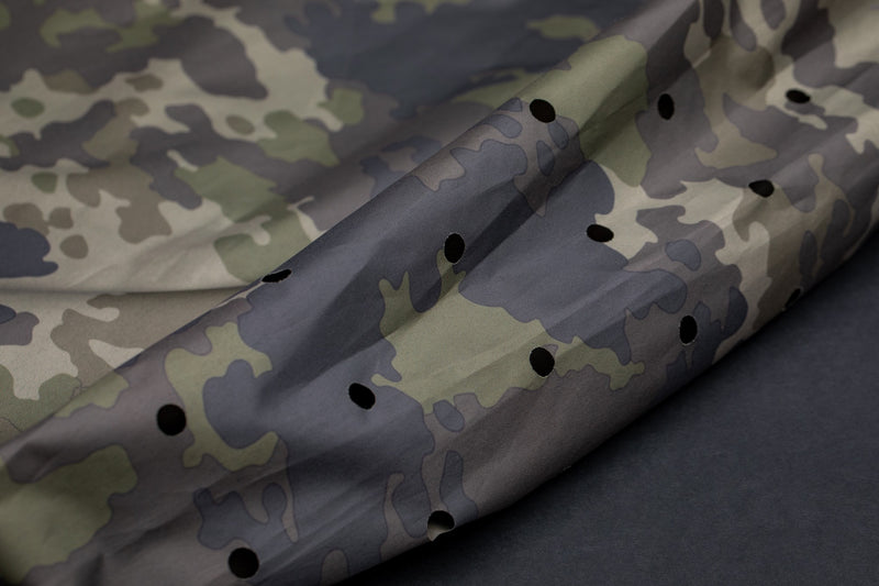 Load image into Gallery viewer, An olive-colored Korda Compac Weigh Sling for fishing, with a hanging loop, quick-release zips, and grab handles. Bottom drainage holes
