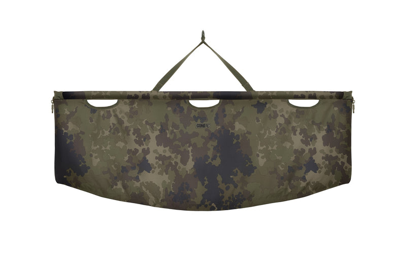 Load image into Gallery viewer, Korda Compac Weigh Sling Kamo, lightweight camouflage fish weighing sling designed for safe and accurate catch weighing.
