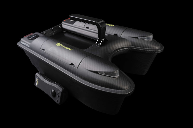 Load image into Gallery viewer, Ridgemonkey Hunter 750 Bait Boat, compact and lightweight remote-controlled bait boat designed for precise bait placement and carp fishing.

