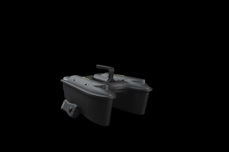 Load image into Gallery viewer, Ridgemonkey Hunter 750 Bait Boat, compact and lightweight remote-controlled bait boat designed for precise bait placement and carp fishing. Boat and Controller
