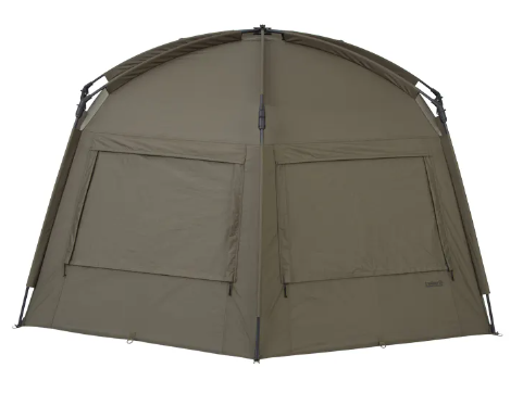 Load image into Gallery viewer, Brown tent with two large rectangular windows on a white background

